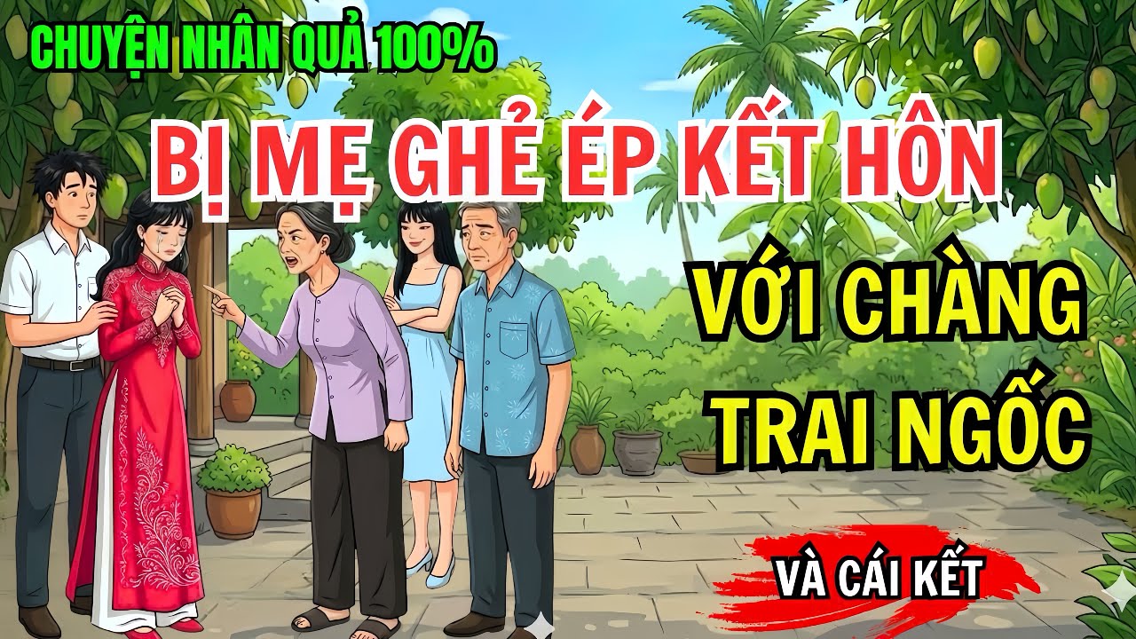 Cô Gái Bị Mẹ Ghẻ Ép Kết Hôn Với Chàng Trai Ngốc Và Cái Kết Bất Ngờ| Chuyện Nhân Quả 100%