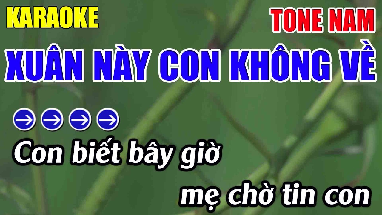 Xuân Này Con Không Về Karaoke Tone Nam Karaoke Lâm Nhạc Sống 2026 - Beat Mới