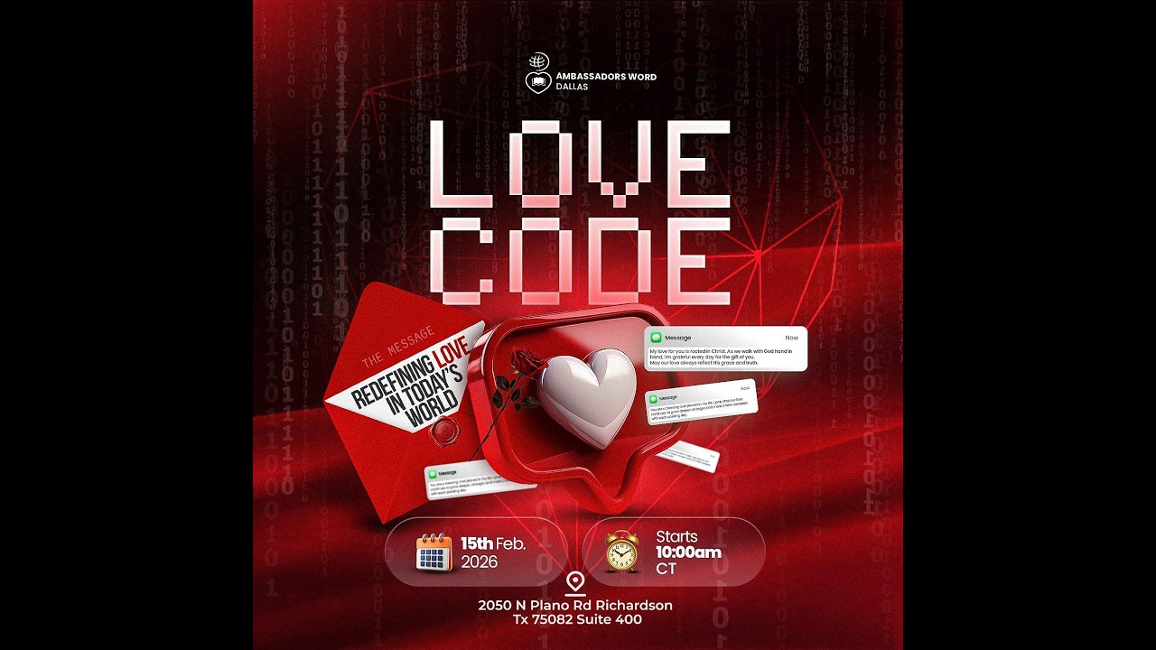 Love Code Service || Ambassadors Word Dallas || Sunday February 11th 2026