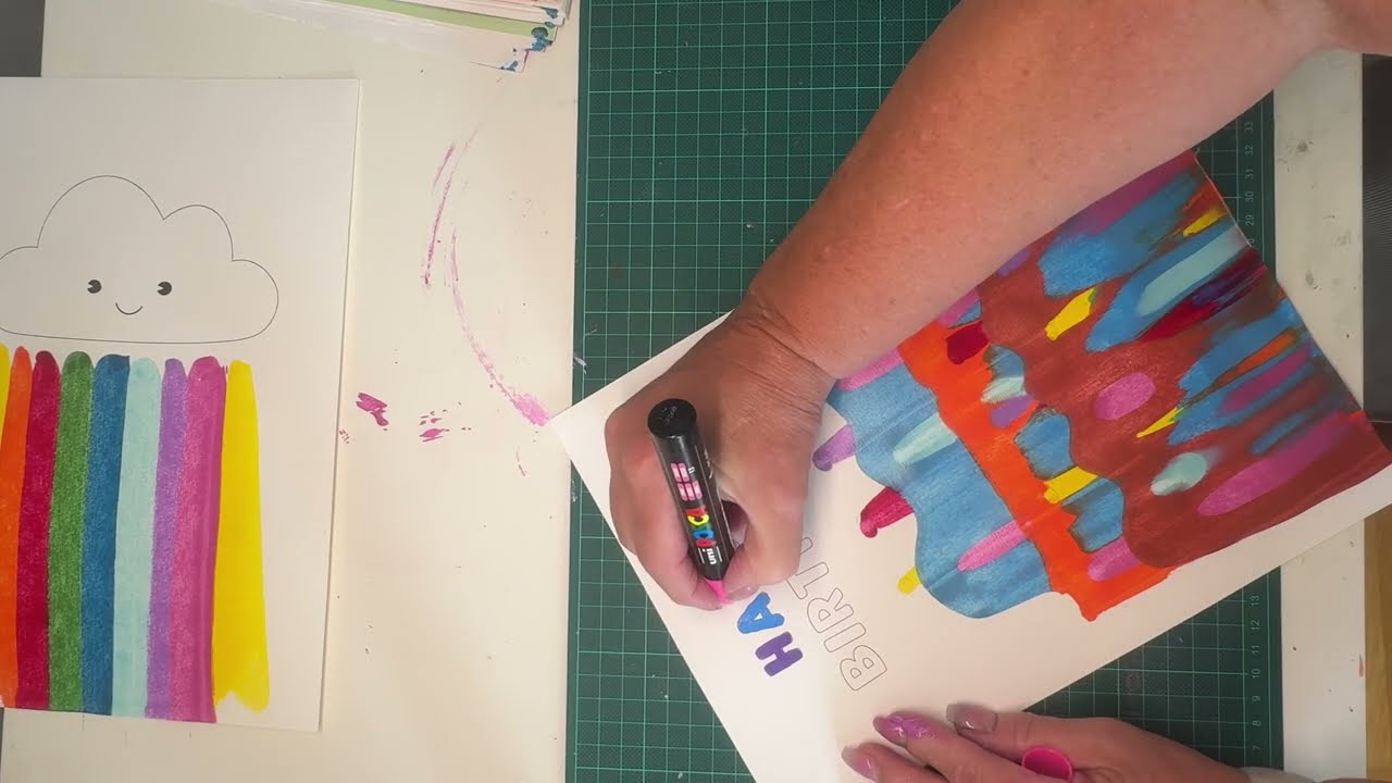 Steg f&ouml;r steg tutorial  - S&aring; g&ouml;r du Squeegee Art med akrylf&auml;rg &ndash; kreativt och enkelt hemma!
