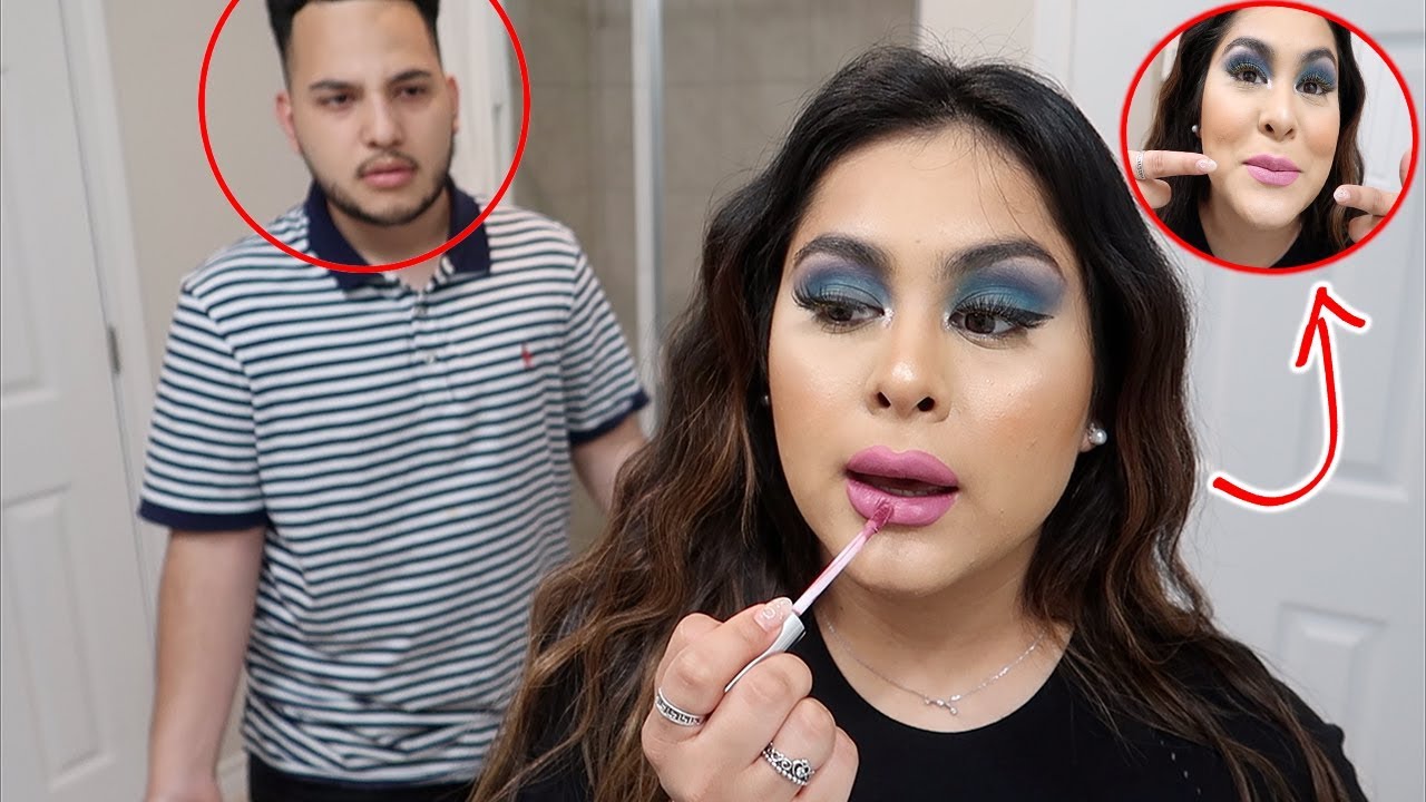 I DID MY MAKEUP HORRIBLY TO SEE HOW MY BOYFRIEND WOULD REACT!!