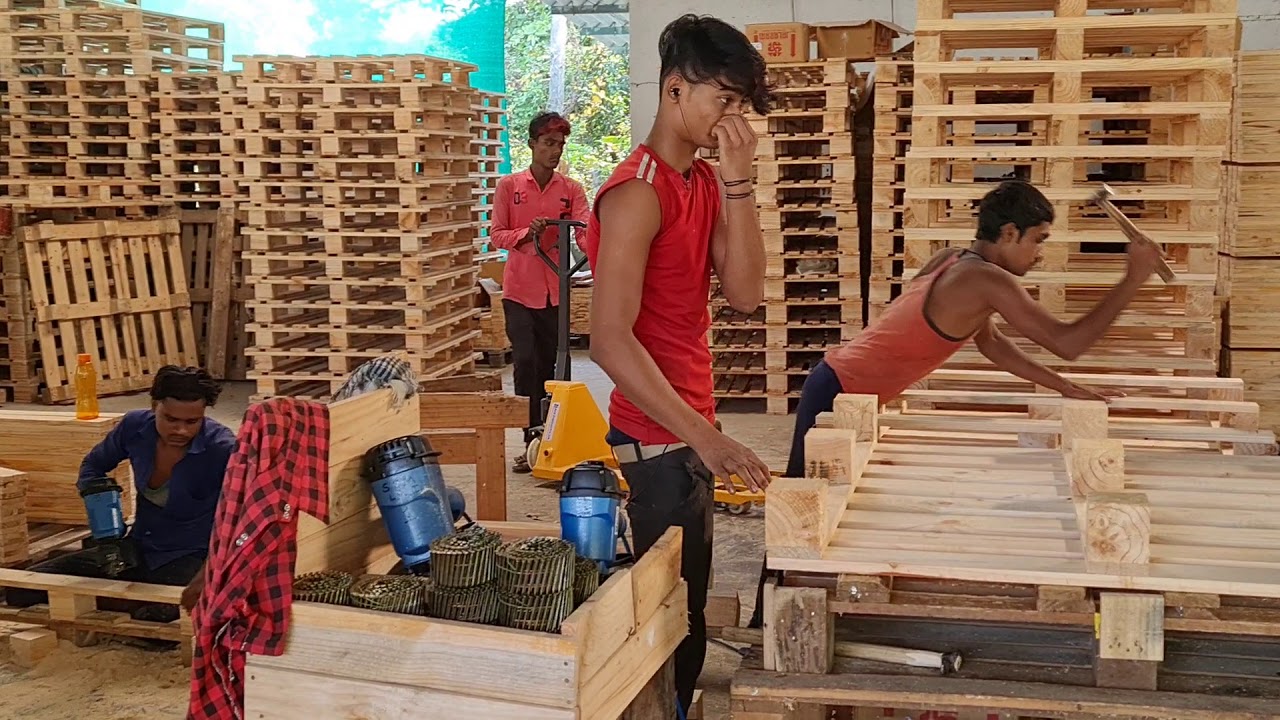 WOODEN PALLETS.
