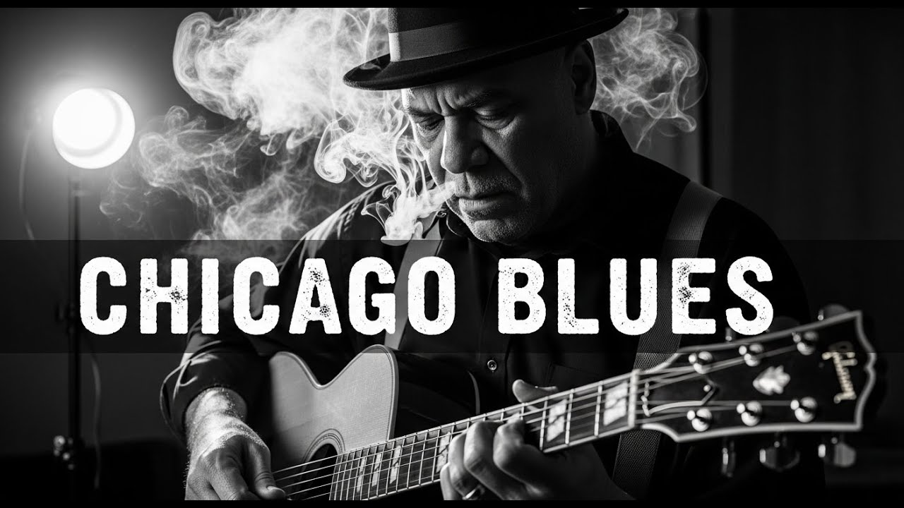 Chicago Blues Slow Playlists Guitar – Late Night Whiskey Mood Collection