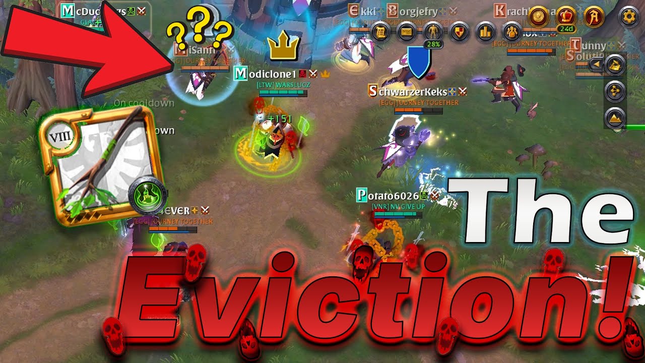 🚪💥 Killing them in front of their hideout XD - THE EVICTION! | 4vX Albion PvP