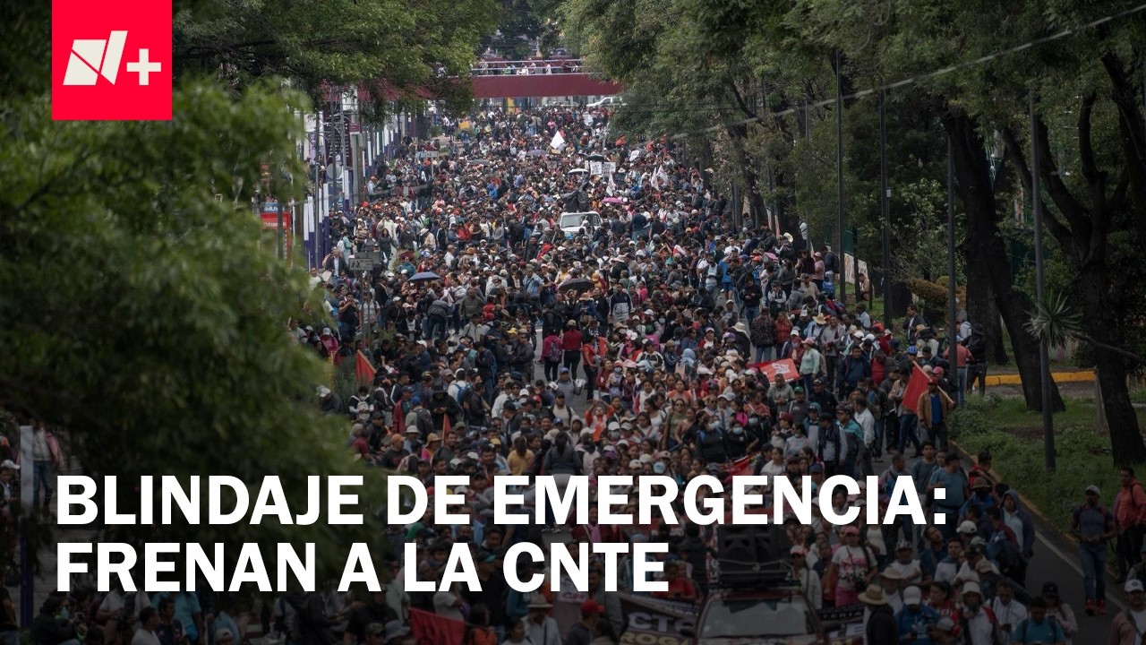 Polic&iacute;a impide a integrantes de la CNTE llegar a inmediaciones del Estadio Ciudad de M&eacute;xico