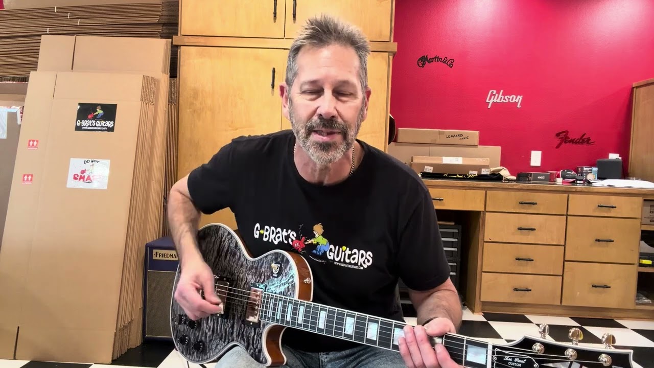 2025 Gibson Les Paul Custom M2M Custom Shop 7A Quilt Top - Cobra Finish