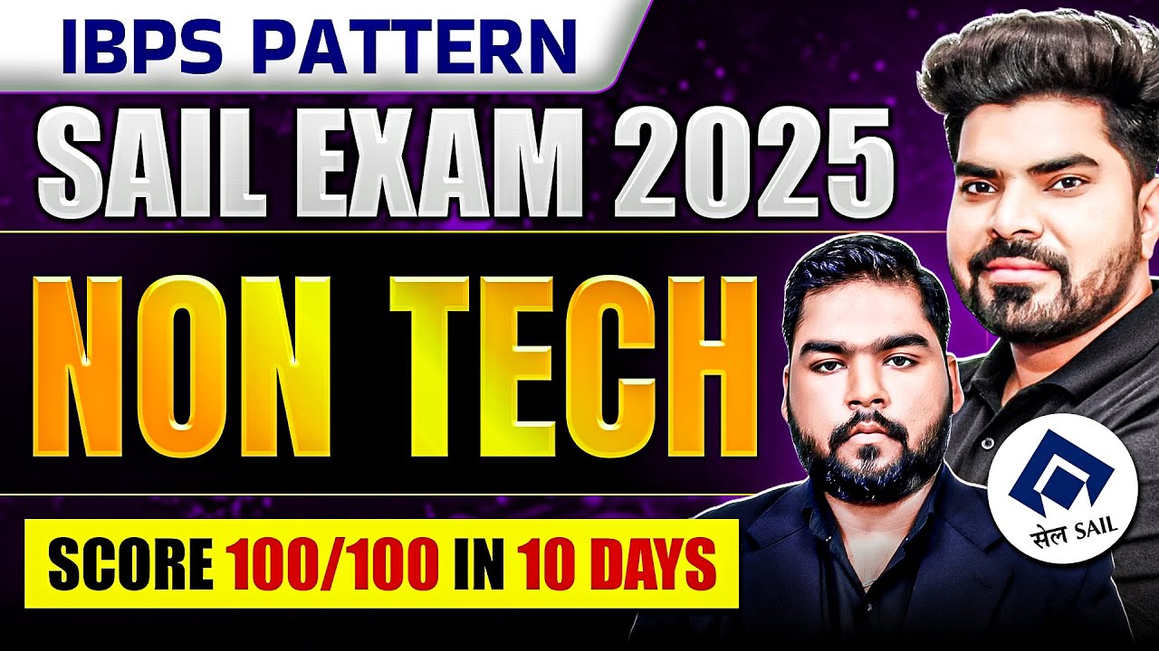 SAIL Recruitment 2026  IBPS Pattern | Non Tech Practise in 10 Days |