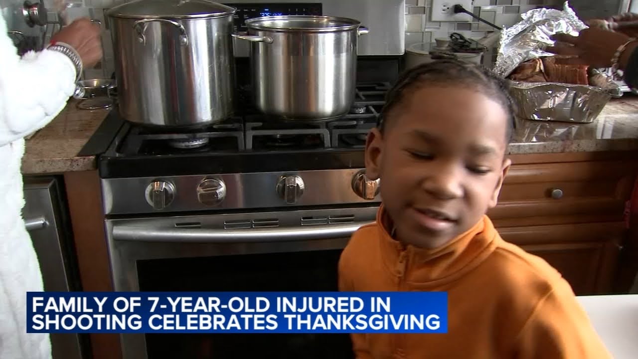 'I'm thankful to be alive': 7-year-old boy shot while inside Chicago home celebrates Thanksgiving