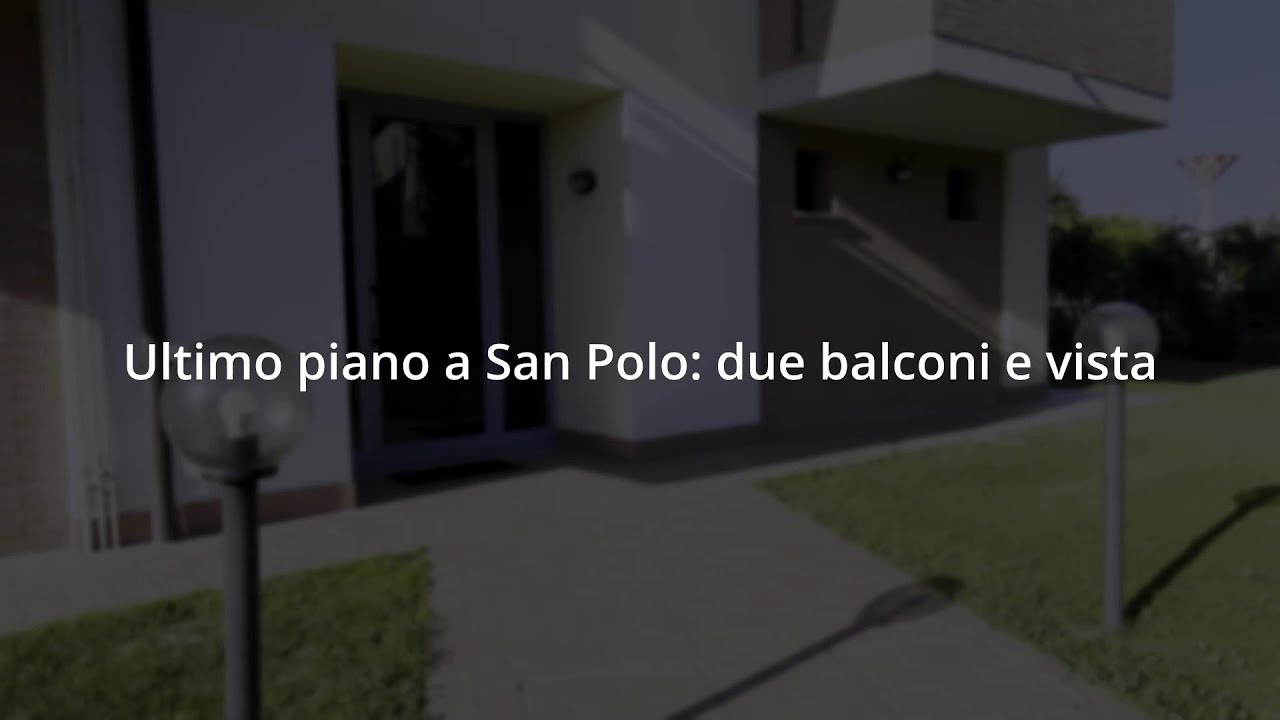 ULTIMO PIANO A SAN POLO, CON DUE BALCONI E VISTA