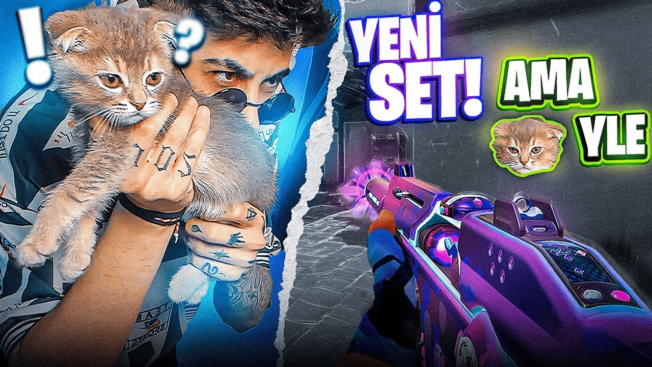 Valorant'ın *YENİ* en pahalı seti AMA kedim oynuyo :D