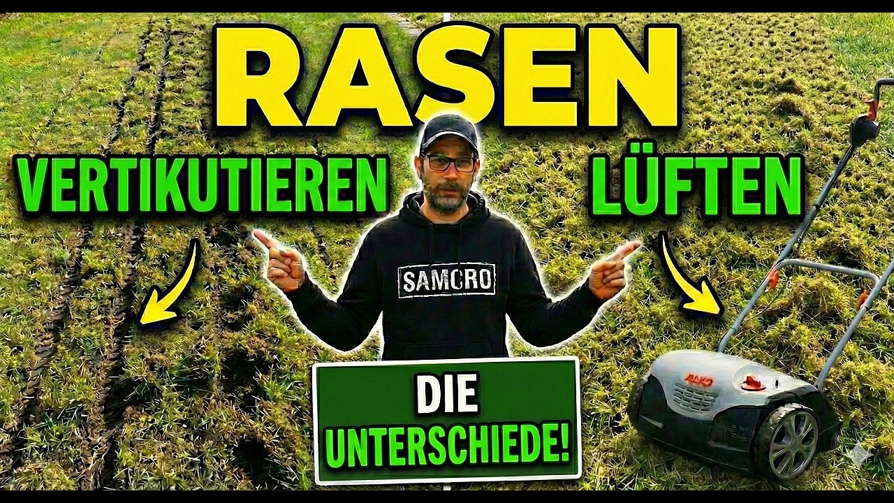 RASEN LÜFTEN oder VERTIKUTIEREN? UNTERSCHIED und wieso ICH lieber lüfte 🌱🌱🌱