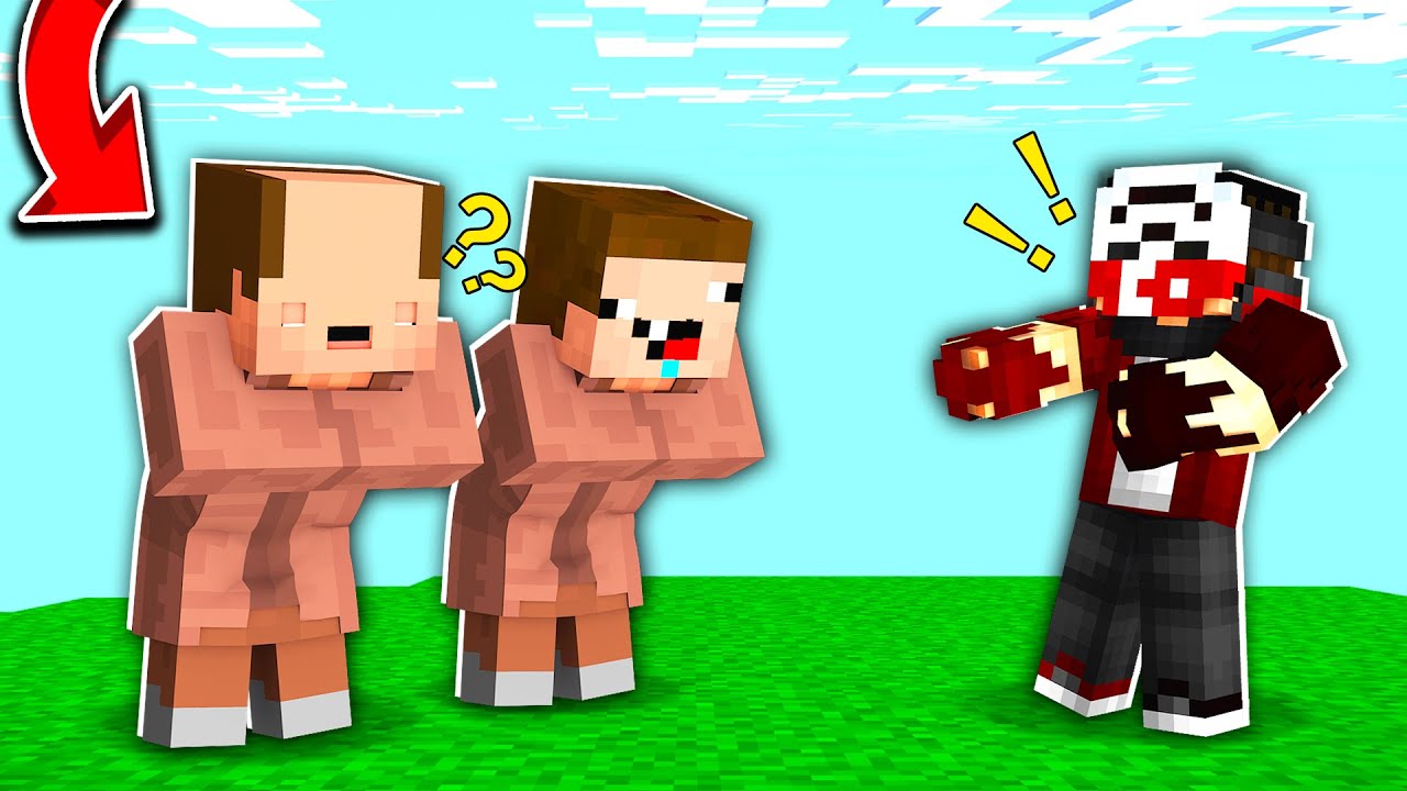 BALON KAFA İLE BİR GÜNDE ZENGİN KÖYLÜ OLMAK !! - Minecraft