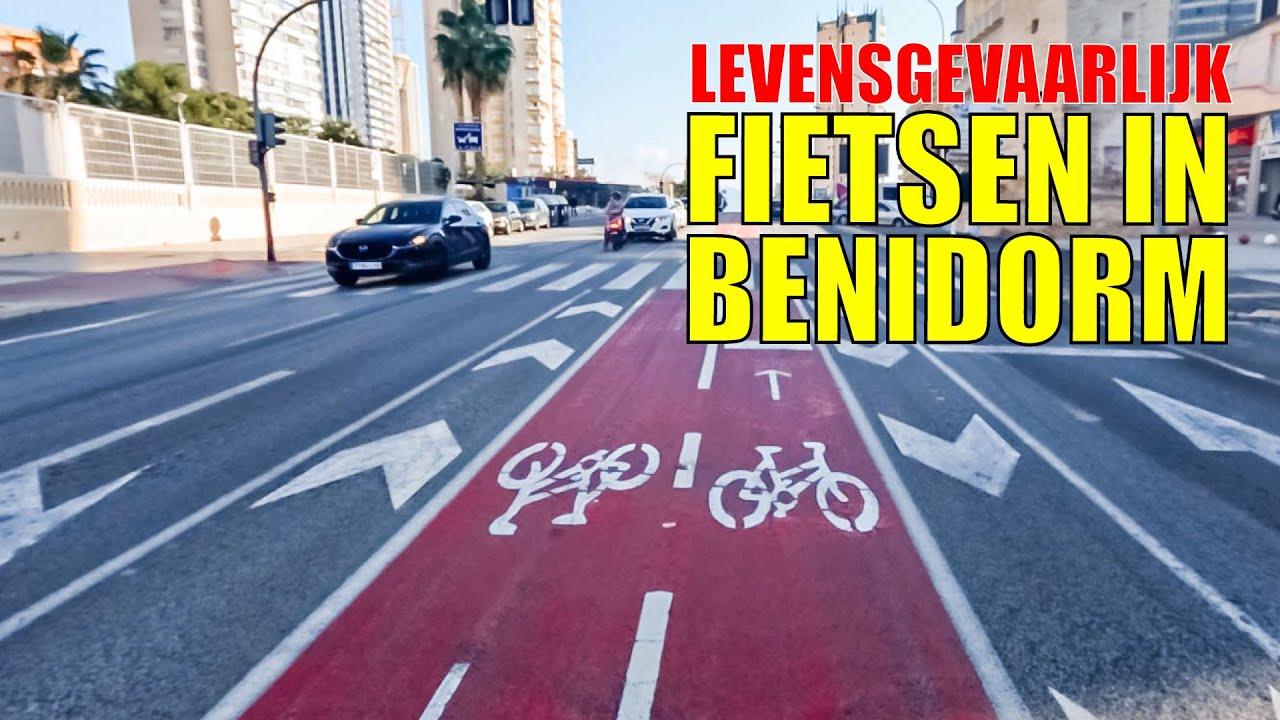 LEVENSGEVAARLIJK FIETSEN IN BENIDORM - Solo camping Spanje Portugal - DWVLOGT #117