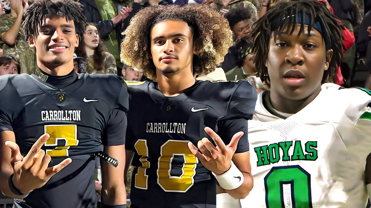#1 QB in the Nation | Julian Lewis Breaks RECORDS ! Carrollton v Harrison (GA) 🔥Georgia 7A Playoffs