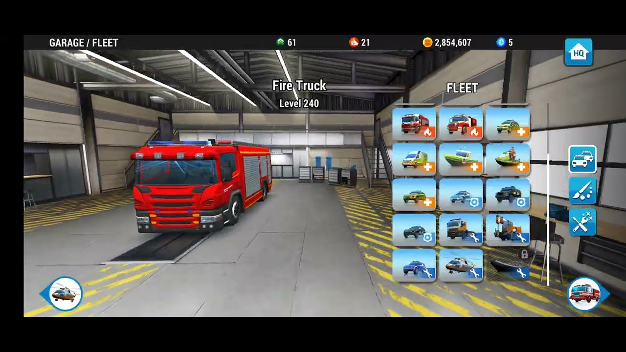 Vehicles in EMHQ and bases