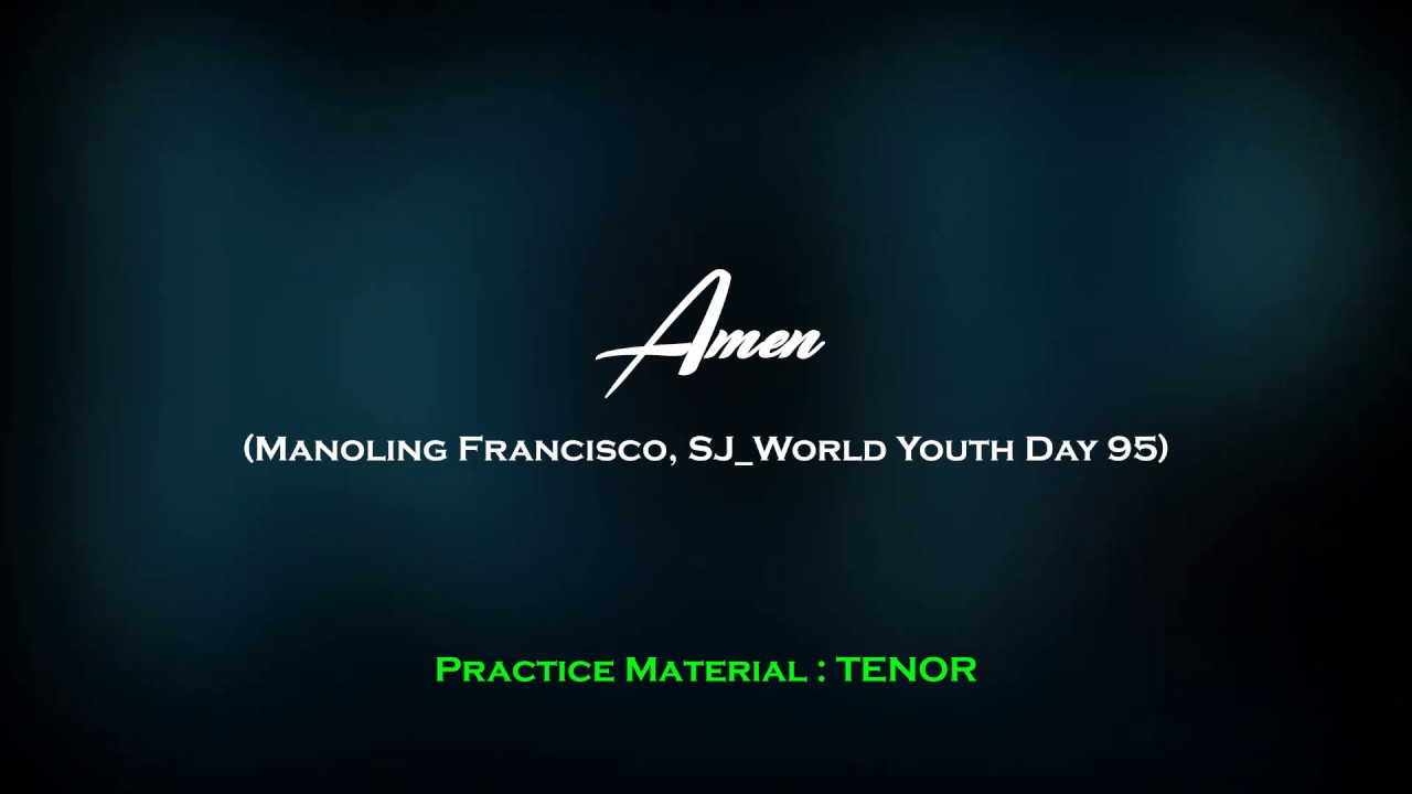 Amen World Youth Day 95 : Tenor