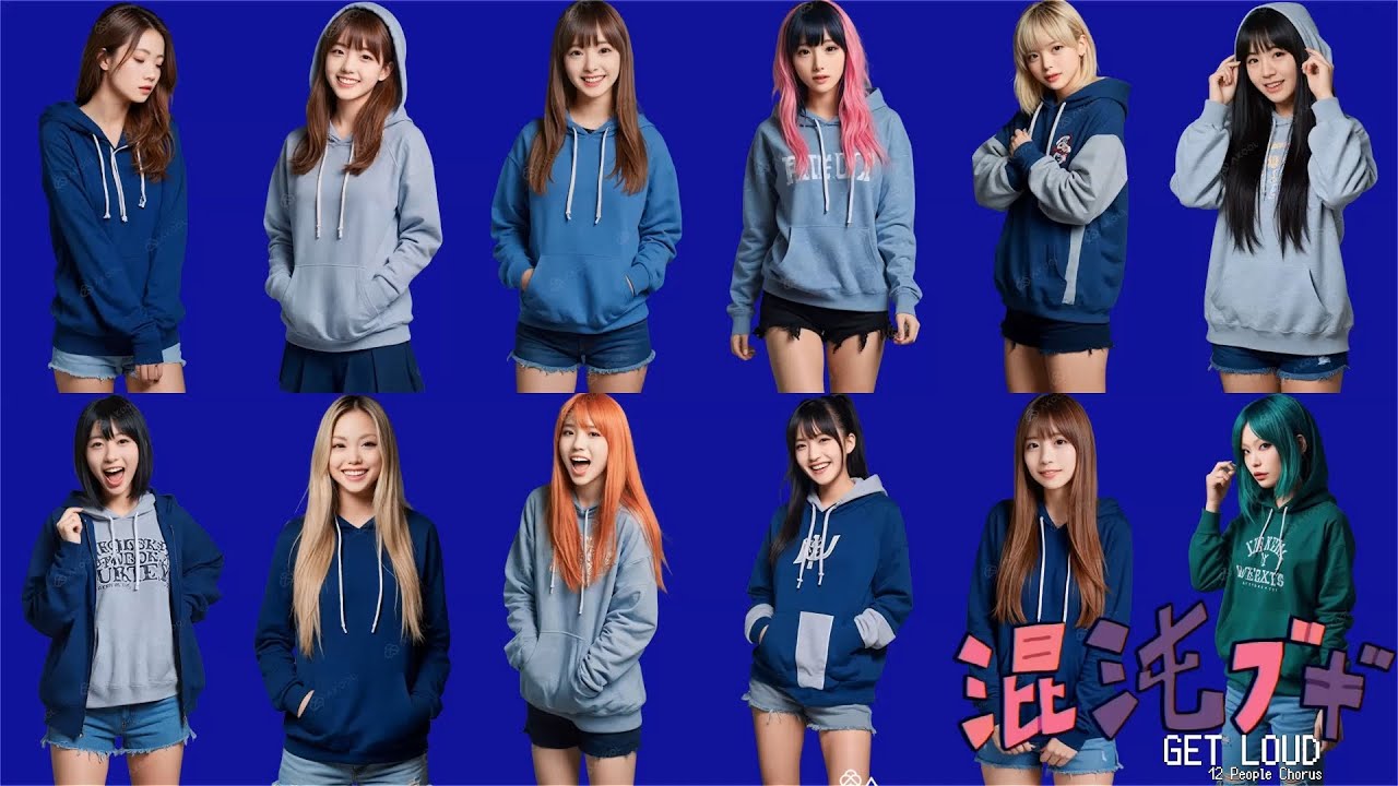 【合唱】混沌ブギ/Konton Boogie【GET LOUD】【12 People Chorus】(Nico Nico Chorus Series)