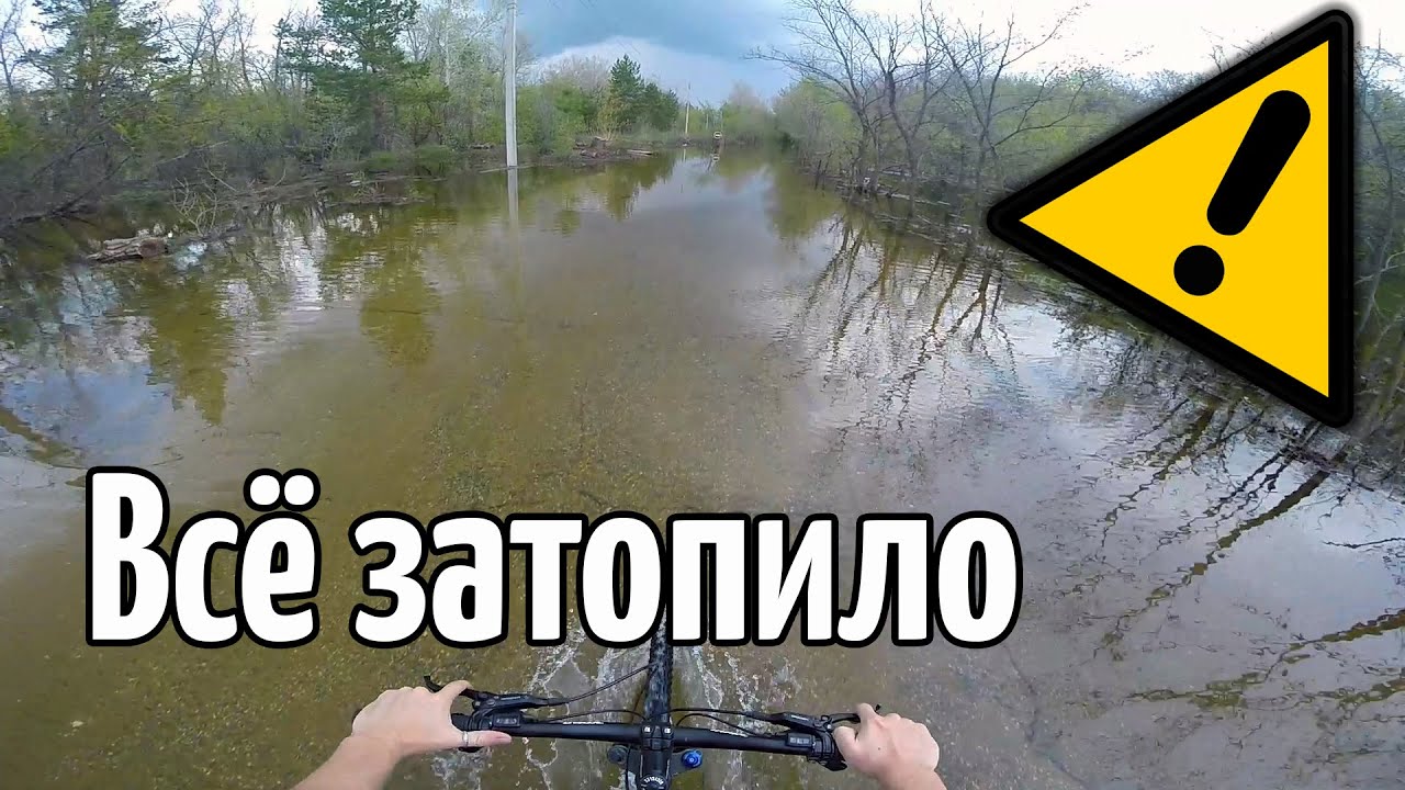 Покатушка по затопленным дачам. Выживание в потоп. (1080р 60fps)