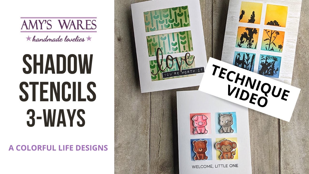 How to use Shadow Masking Stencils - 3 Different Techniques to use your stencils!