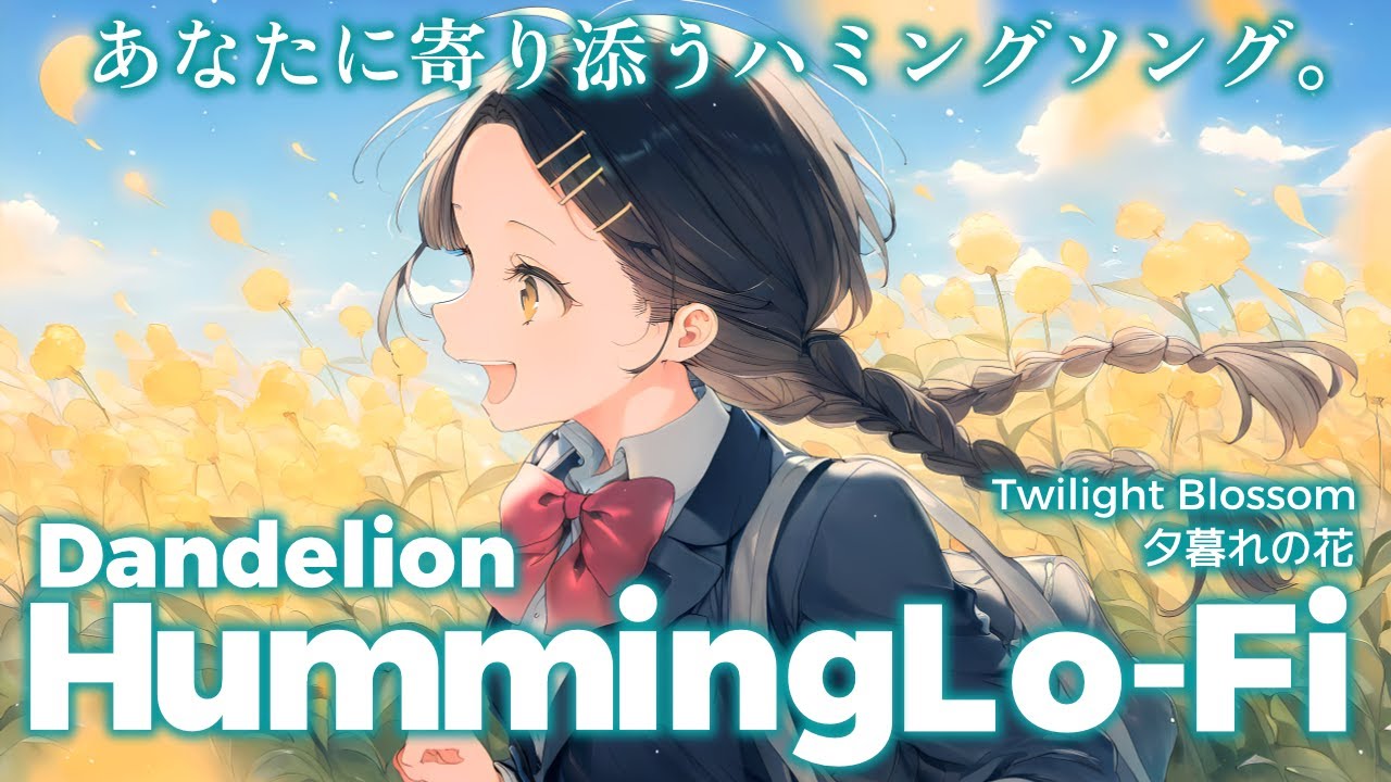 【リラックスBGM】夕暮れの花｜Humming Lo-Fi 1 hour【No.0014】study & work & chill