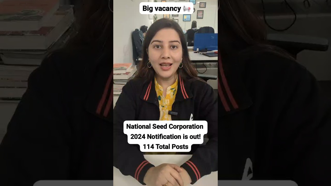 National seed corporation notification out !! #ag#nsc #shorts #notification