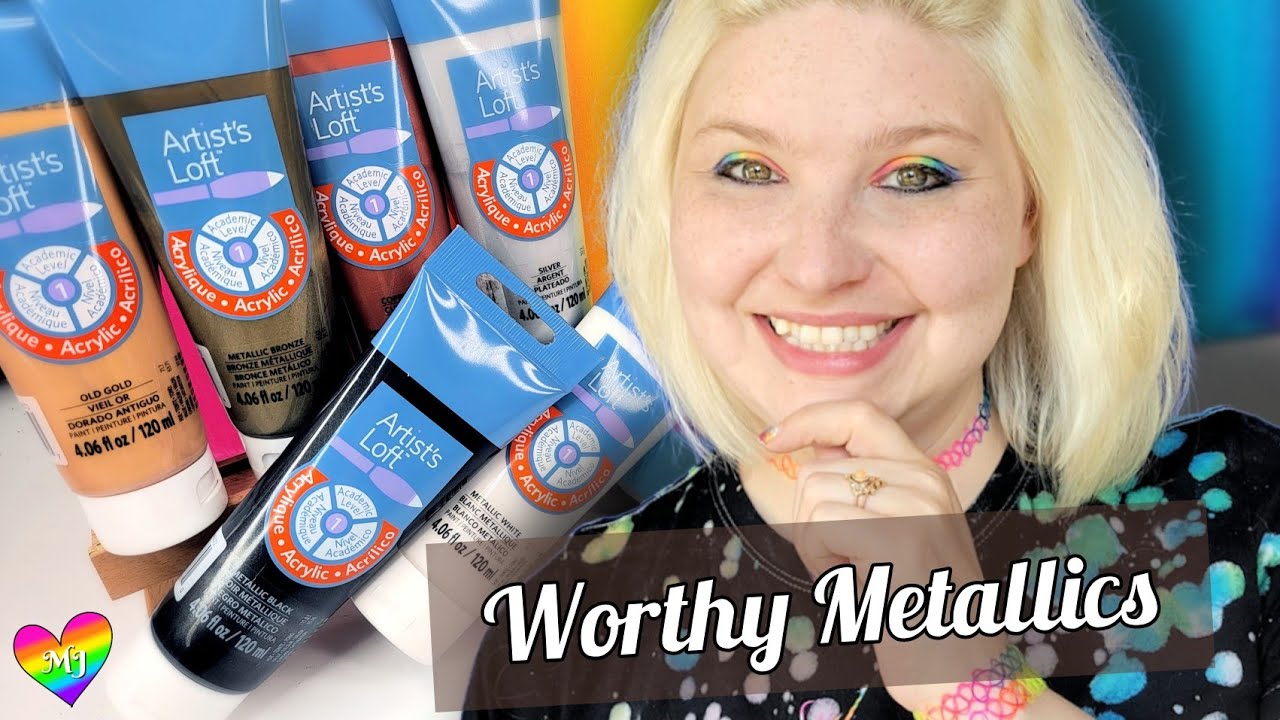 Art Product Review - Artist's Loft Metallic Paint
