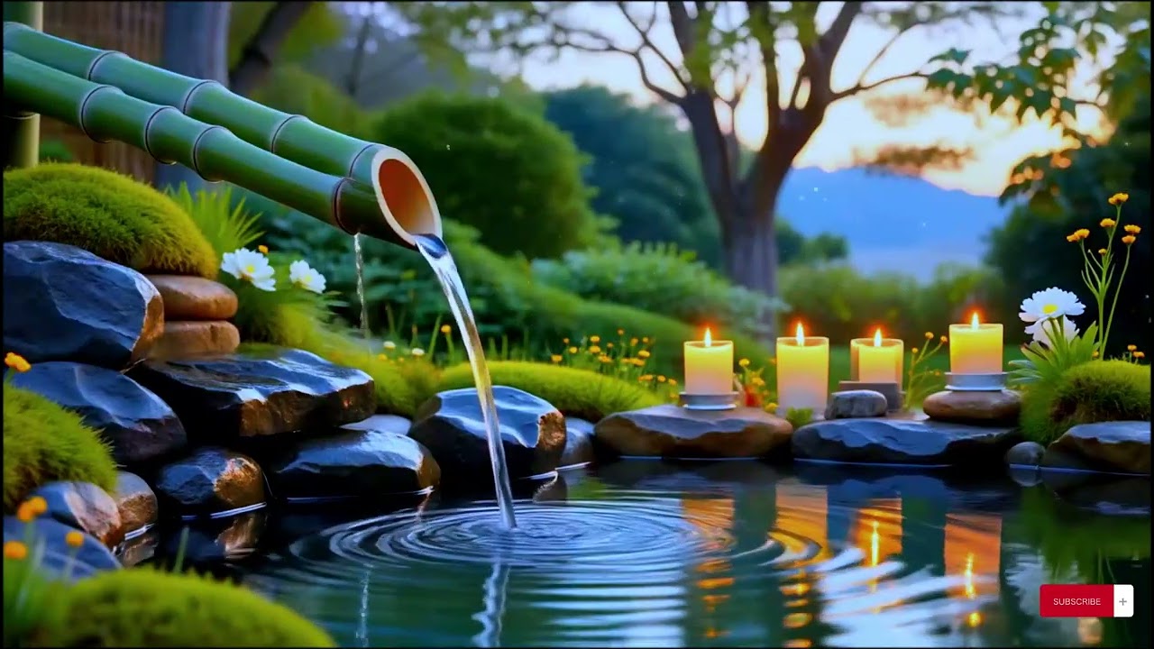 Bamboo Water Sounds 🌿 Spa Relaxation Music for Stress Relief and Better Sleep