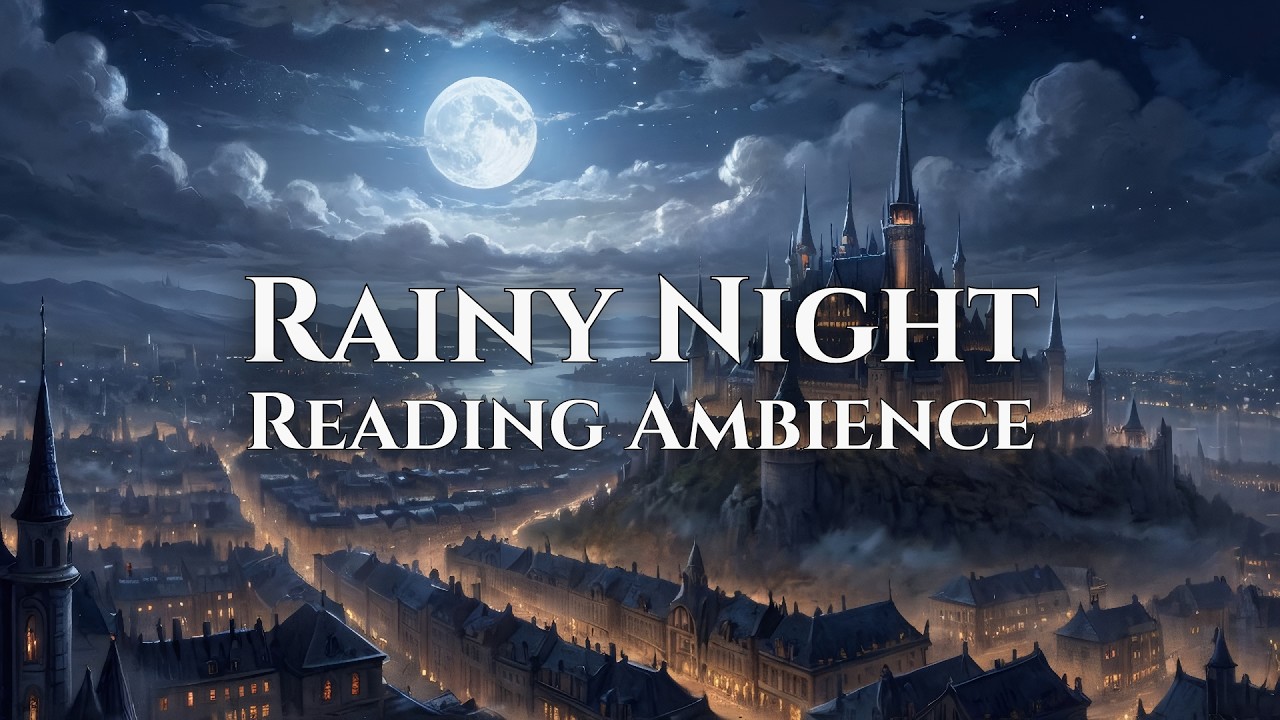 🌙 Lanterns in the Rain — Ambience Music for Reading, Writing and Study Sessions (1 Hour)
