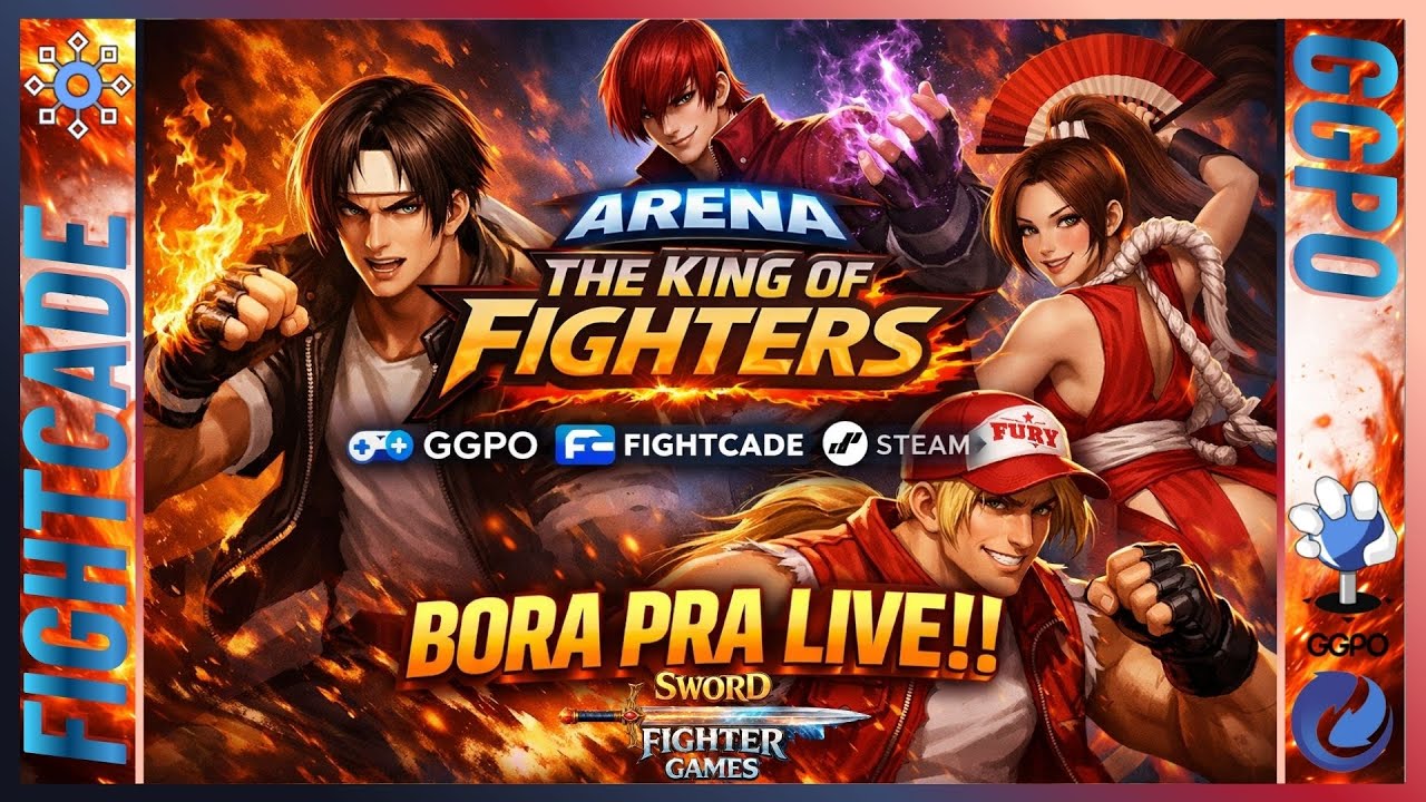 Arena KOF - GGPO + FIGHTCADE + STEAM #kof98 #kof2002 #kof97 #retrogames