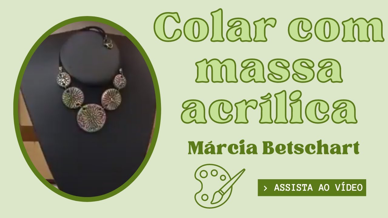 Colar com Massa Acrílica Acrilex - Faça Você Mesmo