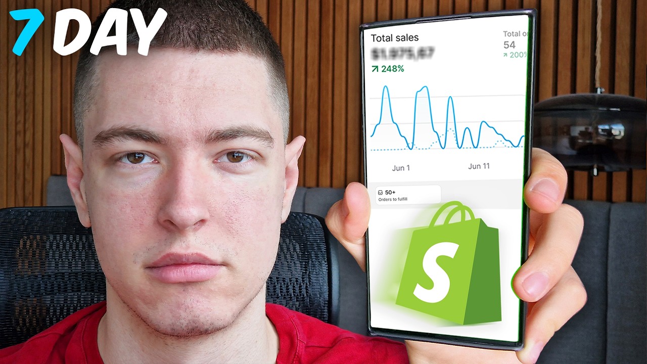 I Tried Shopify Dropshipping For 7 Days (Realistic Results)