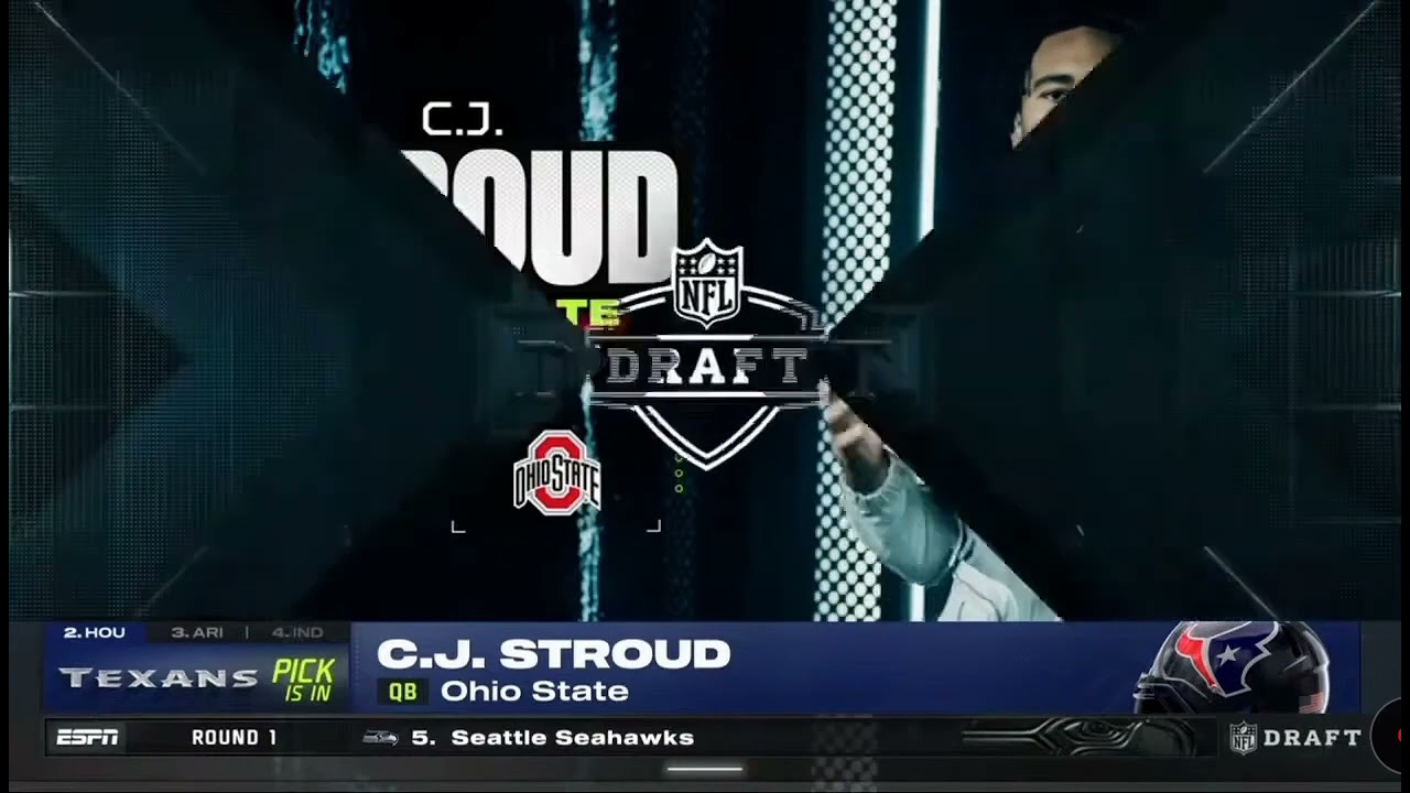The Houston Texans Draft CJ Stroud at #2!!