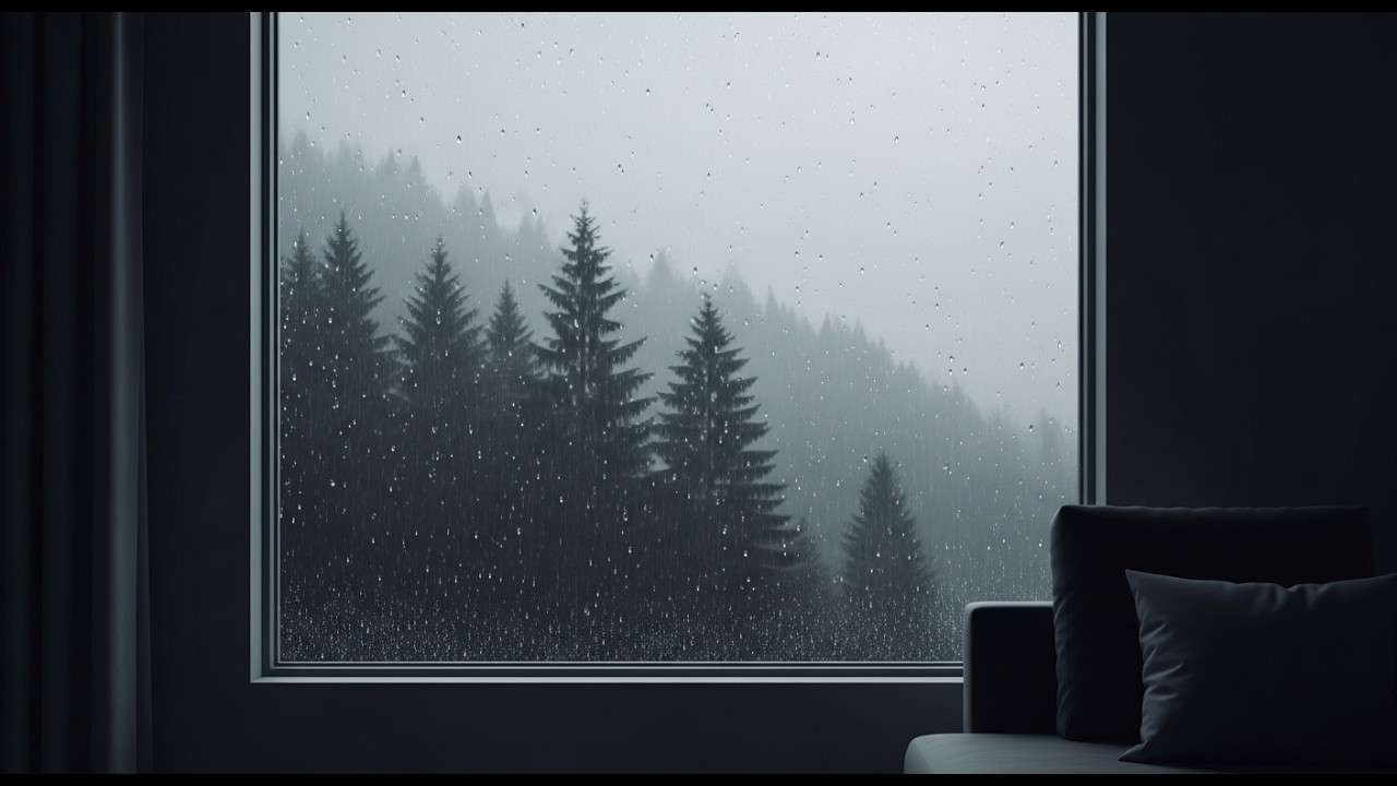 Relaxing Rain Sounds for Deep Sleep | Gentle Rain on Window for Stress Relief #rainoundforsleep