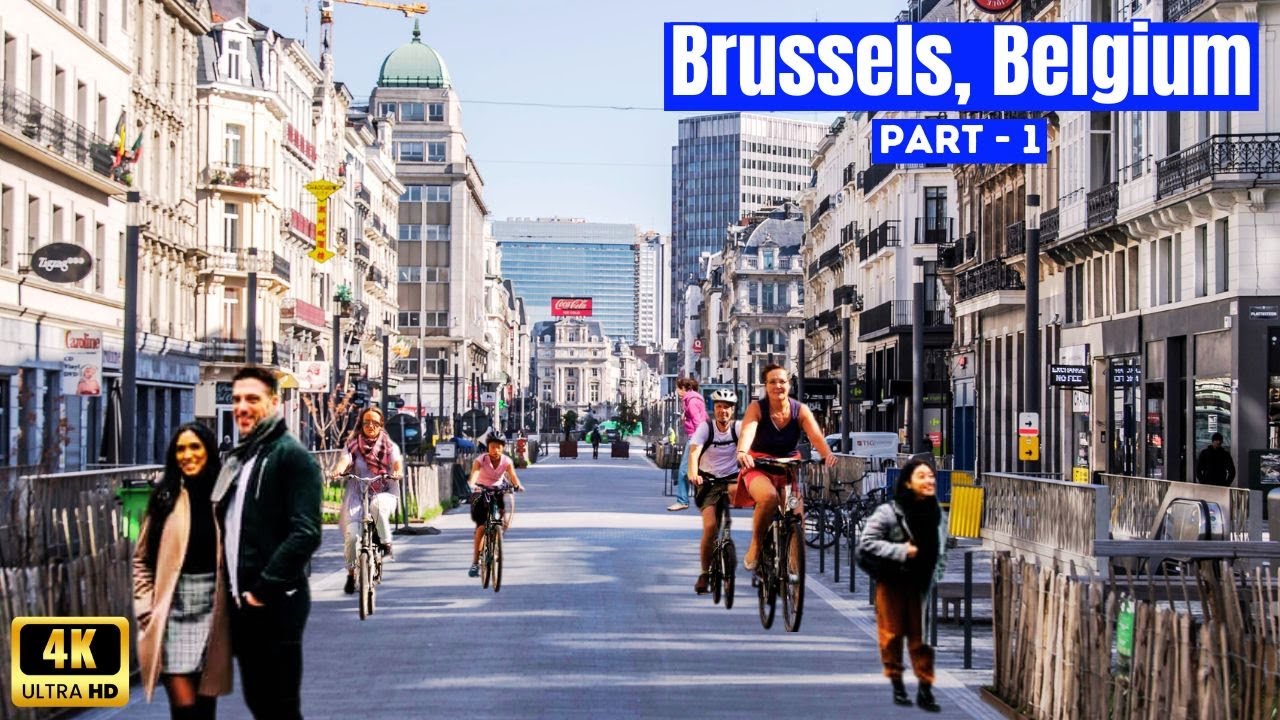 Brussels Belgium 2025 | E-Bike City Tour of Brussels Part 1 of 5 | The Beauty of Brussels 4K