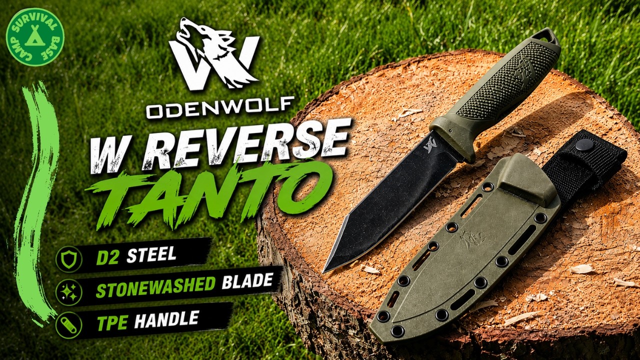 🔪 𝐎𝐃𝐄𝐍𝐖𝐎𝐋𝐅 𝐖 𝐑𝐄𝐕𝐄𝐑𝐒𝐄 𝐓𝐀𝐍𝐓𝐎 🔪 Revisión & Pruebas 💯🔝  @ODENWOLF @ODENWOLF US #bushcraft #survival