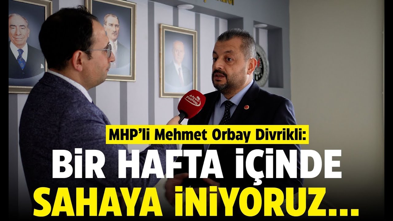 MHP Emirdağ İlçe Başkanı Mehmet Orbay Divrikli: Sahaya iniyoruz…