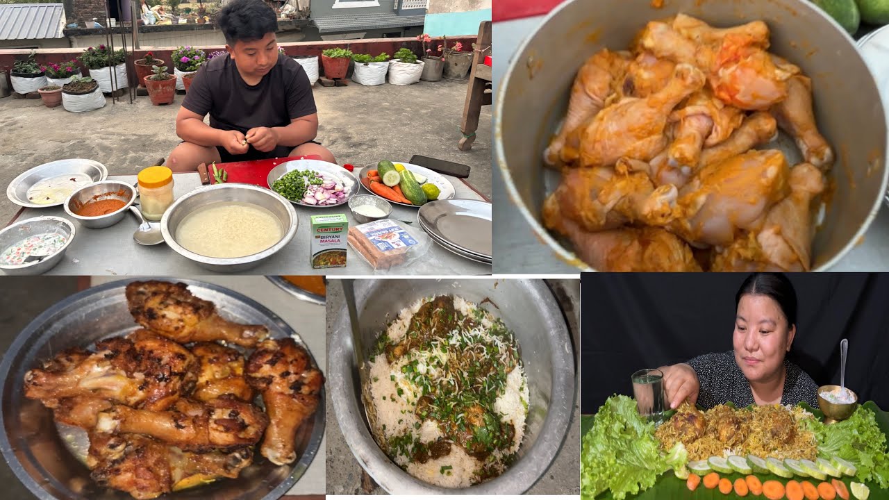 Ghar ma Chicken 🍗 Biryani banayr Khayam sathi haru