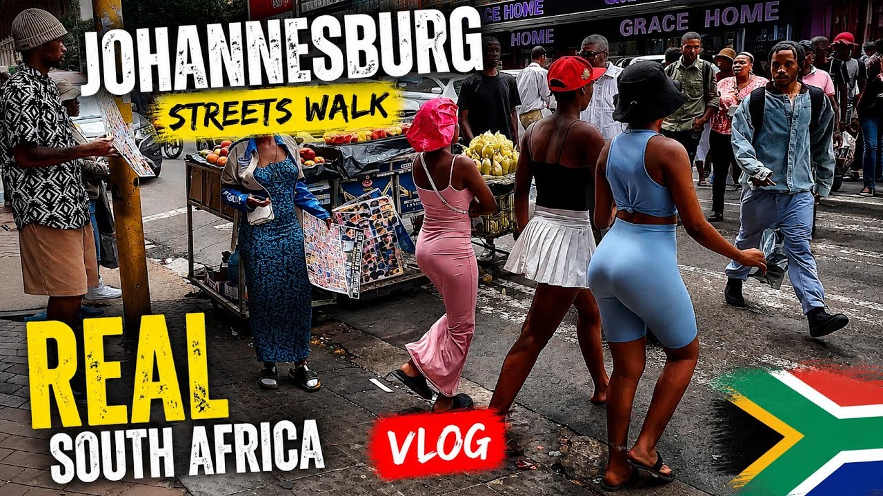 ⚠️SMALL STREET | Johannesburg Walking Tour | South Africa | Travel Vlog | STREETS