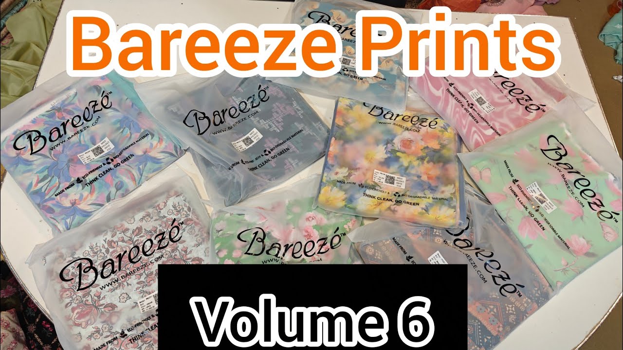 Eid Collection Bareeze Prints Volume 6 By Mustafa Khattak Fabrics 