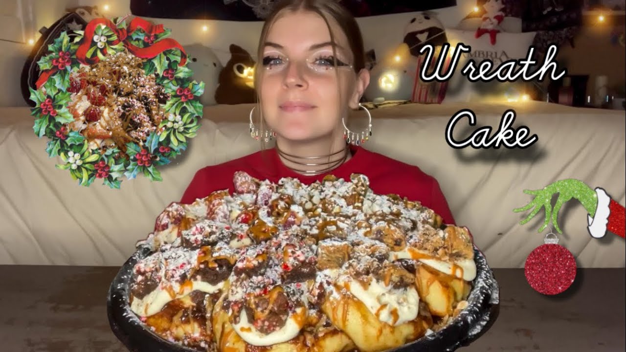 Мукбанг с тягучим тортом в виде булочки с корицей! (Веганский)
