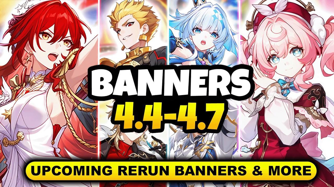 NEW UPDATE! CHARACTER BANNER ROADMAP FOR 4.4-4.7 | ALONG WITH RERUN BANNERS - Honkai: Star Rail