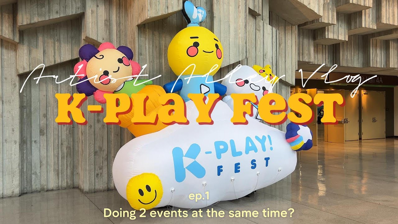 🌱Artist Alley Vlog: K-Play Fest | how much $$, selling at 3 events in a week