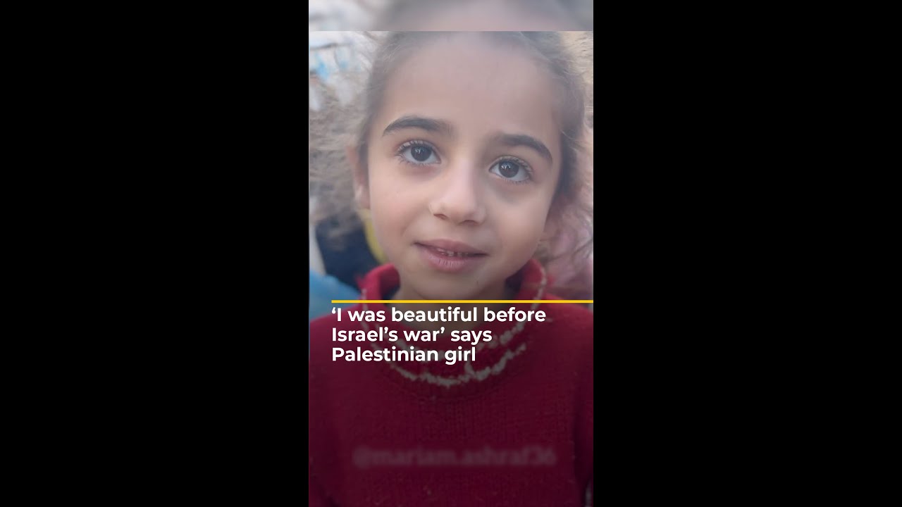 ‘The war made me ugly’ says Palestinian girl | AJ #shorts