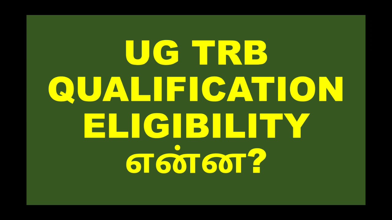 #UGTRB Exam Pattern #UGTRB Exam Syllabus #UG TRB Eligibility