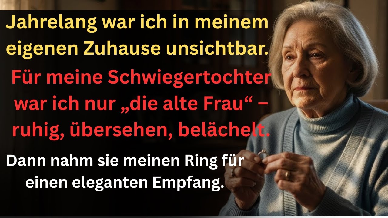 Meine Schwiegertochter nahm meinen „alten Ring“ –