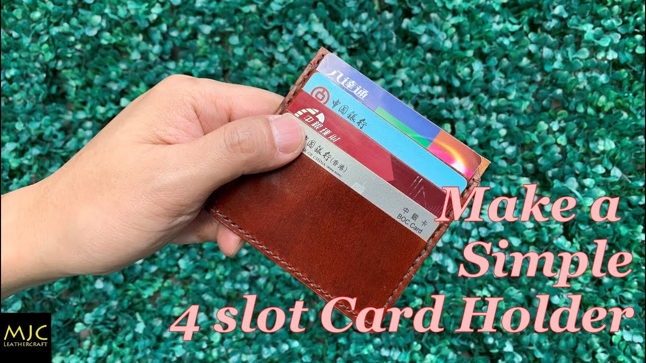 Make a Simple 4 slots Card Case / free pattern