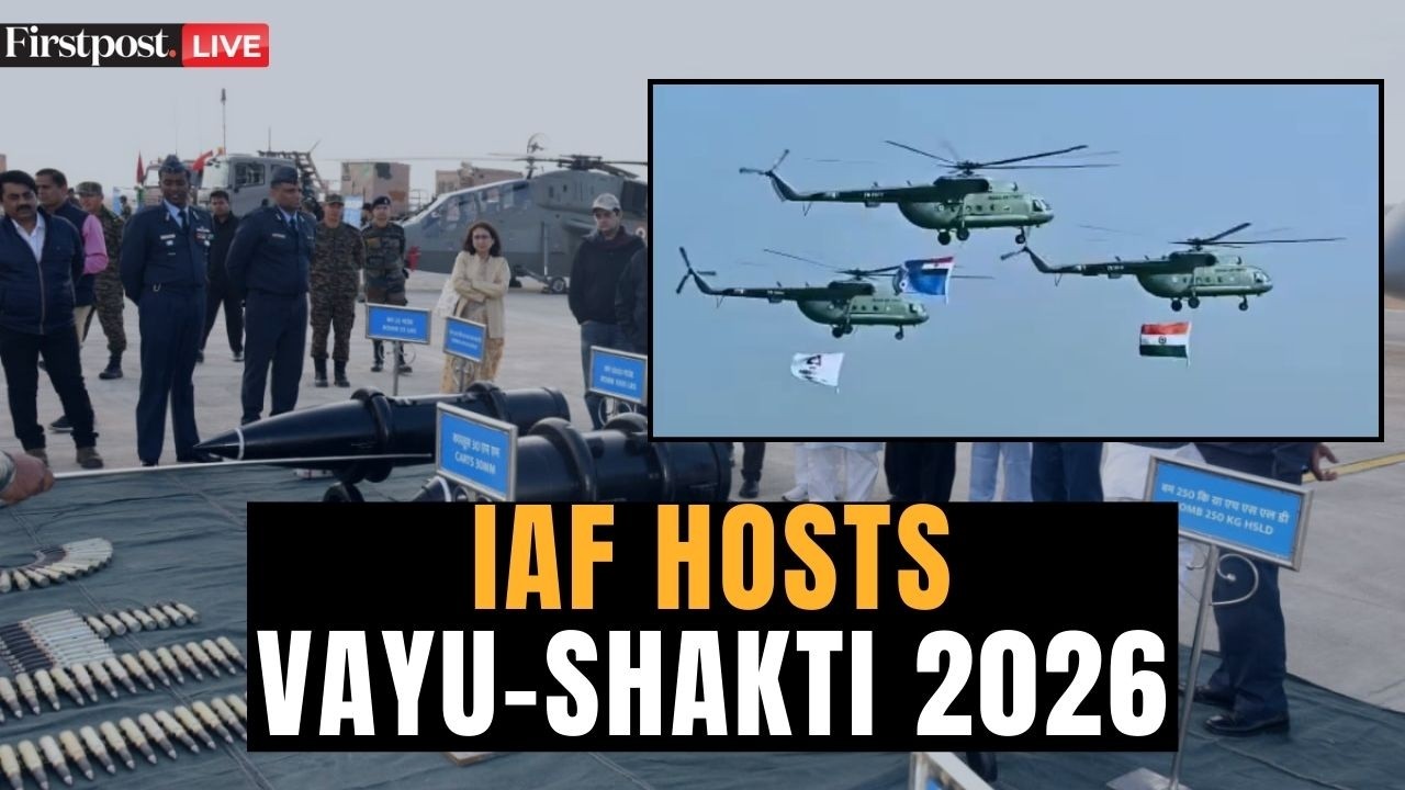 IAF LIVE: Indian Air Force Displays Aerial Prowess During Vayu-Shakti 2026 Near AFS Jaisalmer