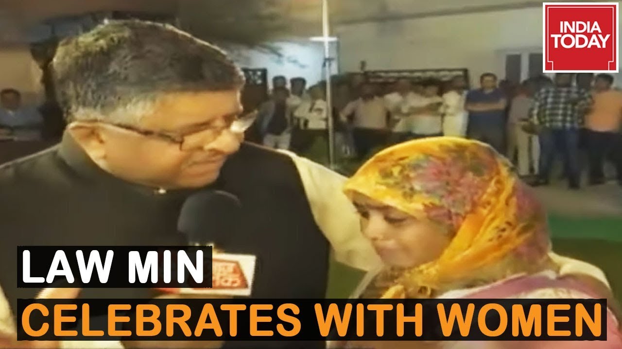 Exclusive: Ravi Shankar Prasad Celebrates Victory Of Triple Talaq Bill With Muslim Women