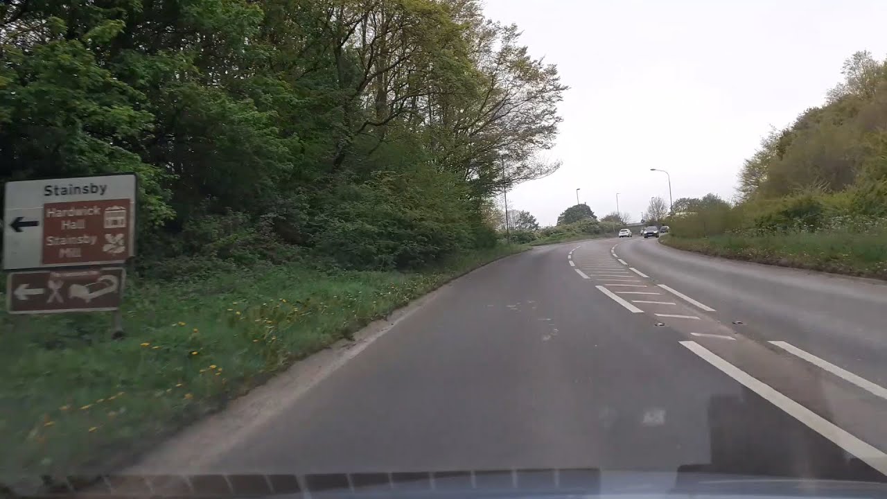 A Drive From Sheffield to Hardwick Hall via Dronfield By Pass