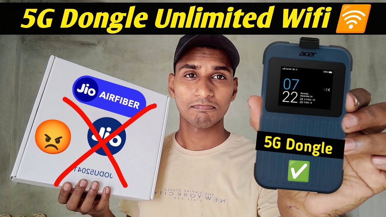 5G Dongle Unlimited Wifi 🛜 | Jio AirFiber Don't Buy 😡 | Much better than Jio Airfiber | Speed test